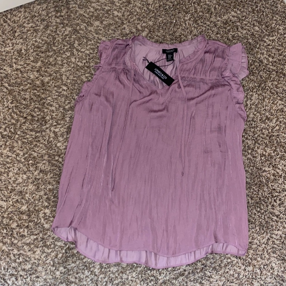 Jones & Co purple blouse